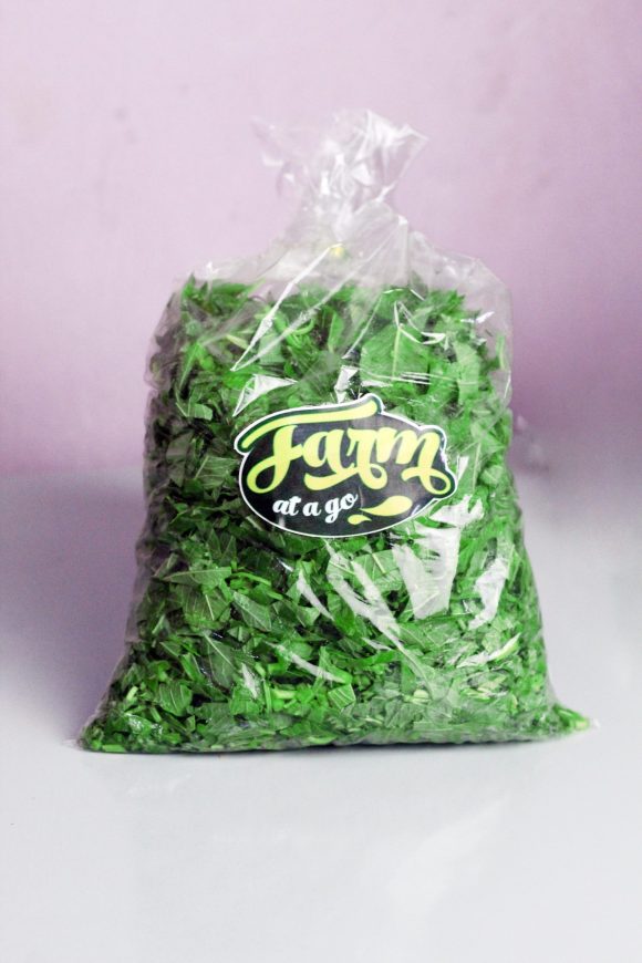 Cut and sliced efo